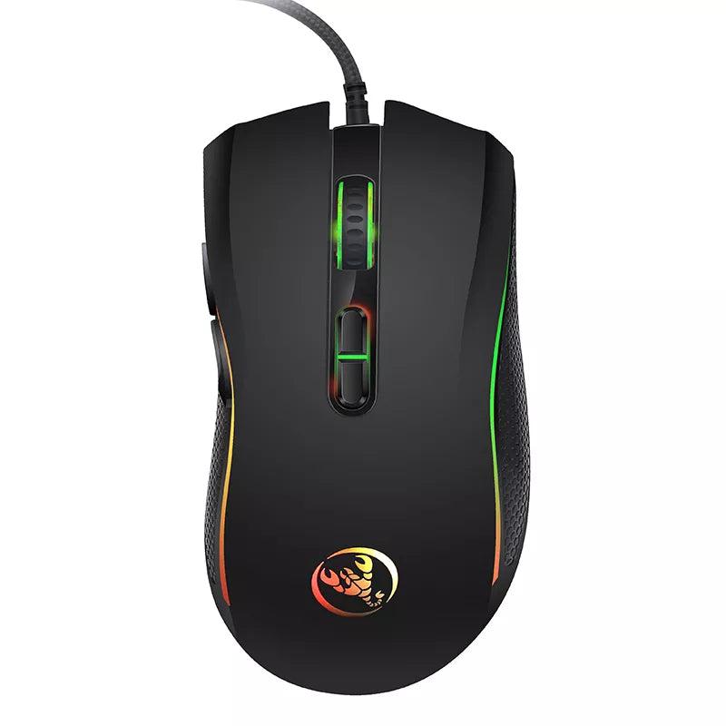 Novo mouse gamer com fio para jogos, 7 botões, 3200DPI, LED, óptico, USB, computador, mouse, jogo, mouse, mause, para, pc, computador, gamer