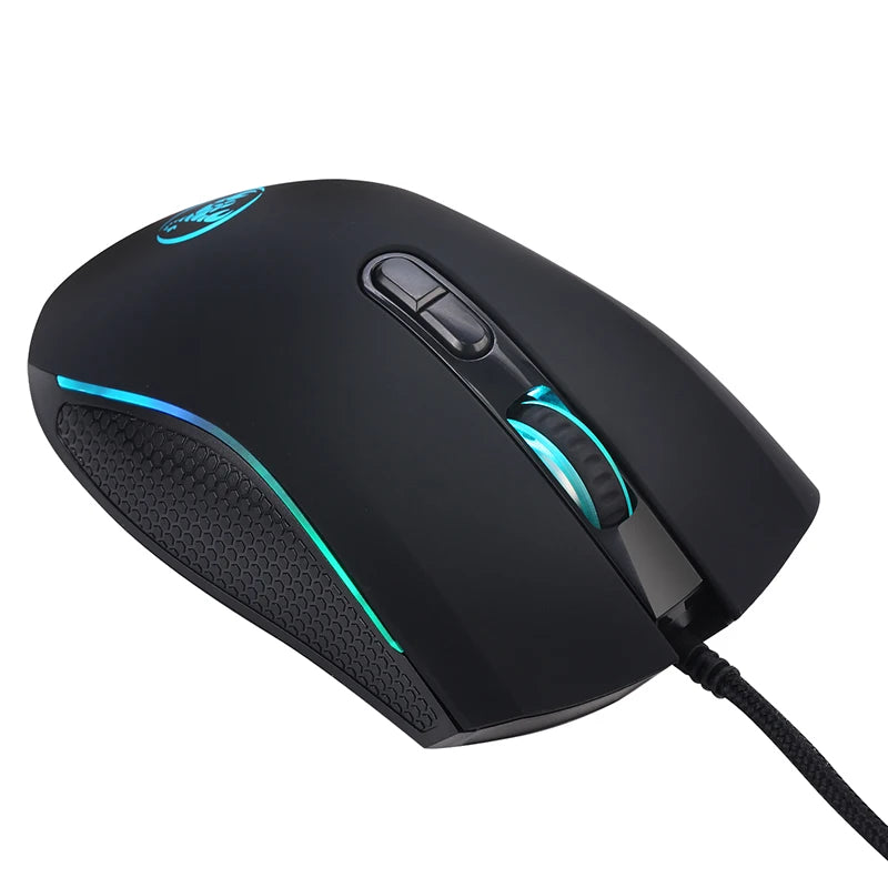 Novo mouse gamer com fio para jogos, 7 botões, 3200DPI, LED, óptico, USB, computador, mouse, jogo, mouse, mause, para, pc, computador, gamer